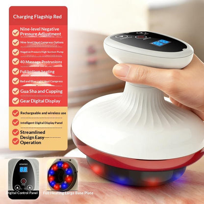Elektrisk Gua Sha-bräda, skönhetsmassageapparat, koppningsapparat, elektrisk meridianborste, magmassage för hemmabruk, Gua Sha-bräda, massageapparat