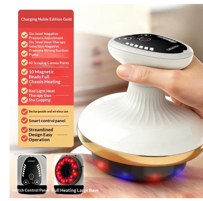Elektrisk Gua Sha-bräda, skönhetsmassageapparat, koppningsapparat, elektrisk meridianborste, magmassage för hemmabruk, Gua Sha-bräda, massageapparat