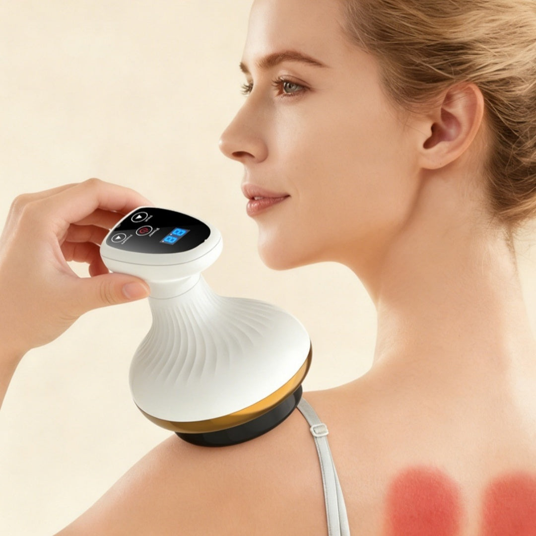 Elektrisk Gua Sha-bräda, skönhetsmassageapparat, koppningsapparat, elektrisk meridianborste, magmassage för hemmabruk, Gua Sha-bräda, massageapparat