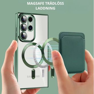 Electroplating Magnetic Card Holder Mobile Phone