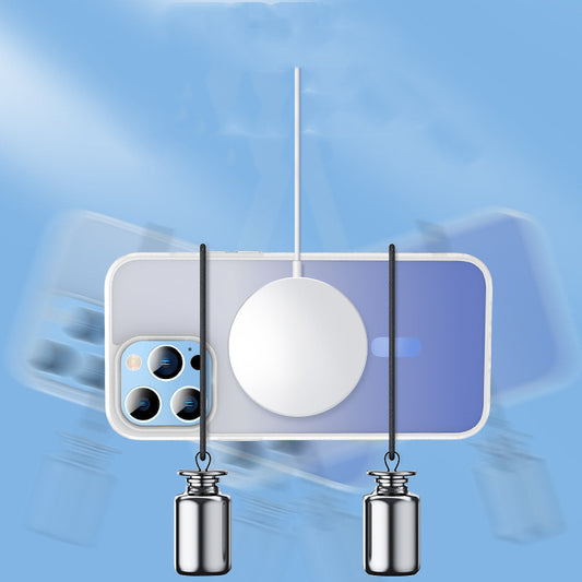 Gradient Frosted Mobile Phone Case Wireless Magnetic Suction