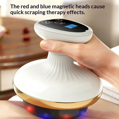 Elektrisk Gua Sha-bräda, skönhetsmassageapparat, koppningsapparat, elektrisk meridianborste, magmassage för hemmabruk, Gua Sha-bräda, massageapparat