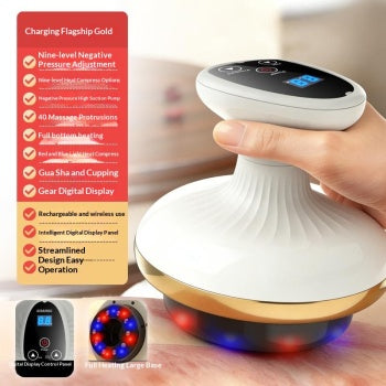 Elektrisk Gua Sha-bräda, skönhetsmassageapparat, koppningsapparat, elektrisk meridianborste, magmassage för hemmabruk, Gua Sha-bräda, massageapparat